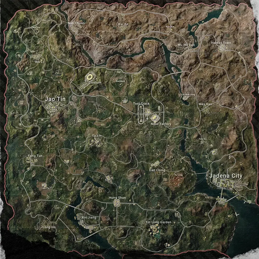 Rondo map with location names